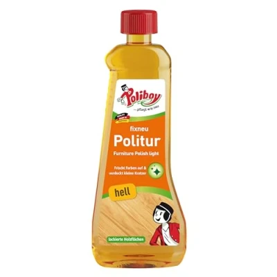Abbildung von POLIBOY fixneu Politur hell Möbelpolitur für helle lackierte Hölzer farbauffrischende Holzpolitur 1x 500 ml Made in Germany