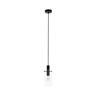Abbildung von Eglo 97366 Pendelleuchte MONTEFINO schwarz klar Ø11cm H:110cm