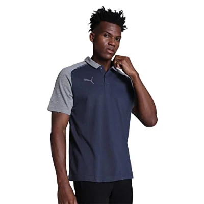 Abbildung von Puma Teamcup Casuals UND LOGO Poloshirt, Herren, Größe: XL, Blau
