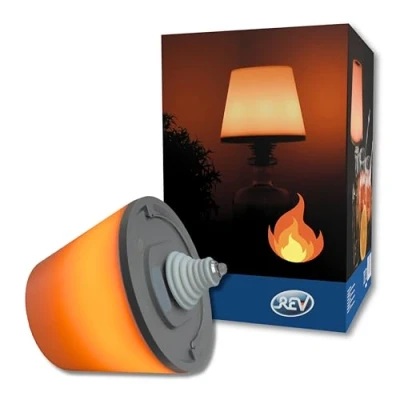 Abbildung von REV LAMPRUSCO FLAME Akku Flaschenlampe Tischlampe kabellos 130lm 2W 4000mAh Mit Dimmfunktion, Kerzenlicht Modus &amp; IP54 Spritzwasserschutz Touch Tischleuchte für innen außen