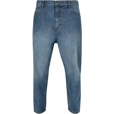 Abbildung von Urban Classics Cropped Tapered Jeans Fit, Herren, Größe: 32, Middeepblue