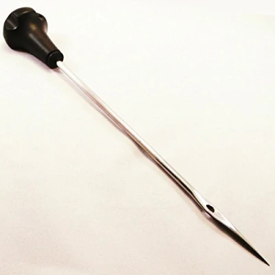 Abbildung von Specknadel rostfrei 200mm Kunststoffgriff Spicknadel Metall Schwein Fleisch spicken Speck