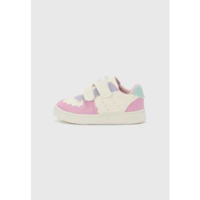 Abbildung von Geox B Eclyper GIRL Sneaker low für Kinder, Größe: 21, White/pink Schuhe