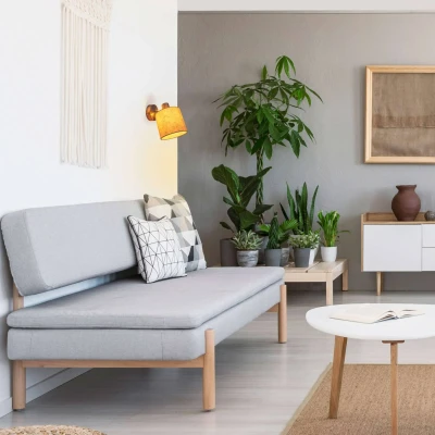 Abbildung von näve Deckenspot »Maron«, 1 flammig, Leuchtmittel E14 ohne Leuchtmittel, Deckenleuchte, Wandleuchte, Spot, max. 40W, Metall/Textil