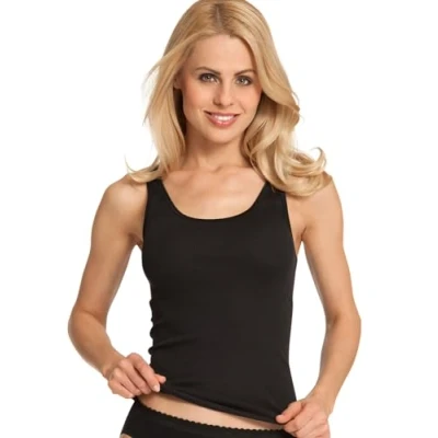 Abbildung von CALIDA Damen Top zonder mouwen slip/onderhemd Unterhemd, Schwarz, 40 42 EU