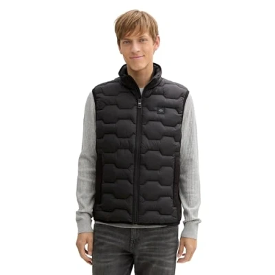 Abbildung von TOM Tailor Weste, Herren, Größe: Small, Black