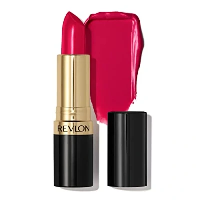 Abbildung von Revlon Super Lustrous Lipstick, cremige Formel für weiche, voller aussehende Lippen, feuchtigkeitsspendendes Gefühl, 028 Cherry Blossom, 4,2 g