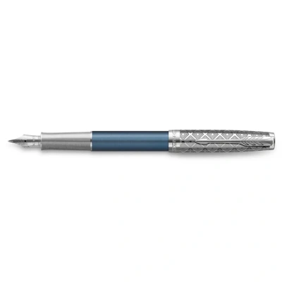 Abbildung von Parker Sonnet Metal &amp; Blue Lacquer CT FP F