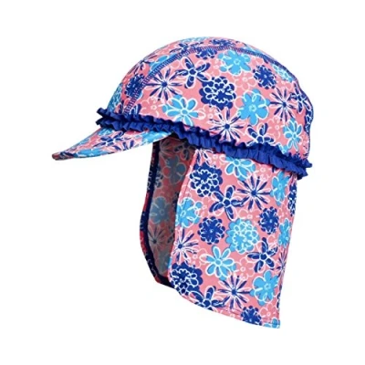 Abbildung von Playshoes Mädchen UV Schutz Mütze Veilchen 461149, 41 Mehrfarbig, 51