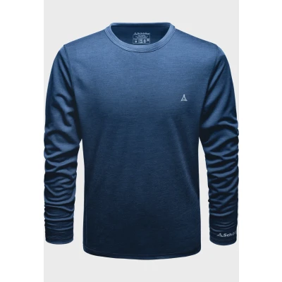 Abbildung von Schöffel Highwayshop Merino Sport LA Unterhemd/shirt, Herren, Größe: 48, blau