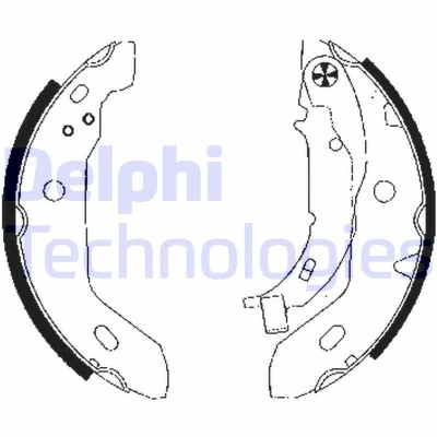 Abbildung von DELPHI LS1841 Bremsbacken 180 42 MERCEDES BENZ: A Class