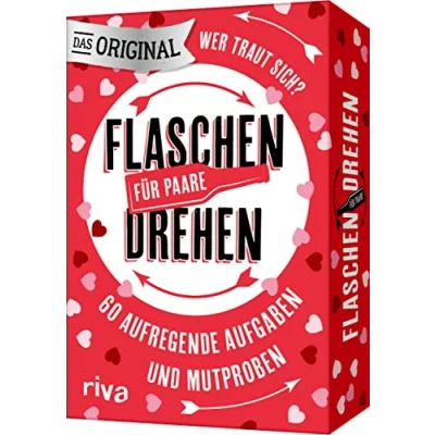 Abbildung von Flaschendrehen für Paare: 60 aufregende Aufgaben und Mutproben. Das Original Der Spieleklassiker ab 18 Jahren. Perfektes Geschenk zum Hochzeit, Valentinstag, Jahrestag