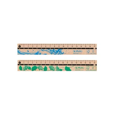 Abbildung von herlitz 50033614 Lineal, 17 cm, aus 100% FSC Holz, 1 Stück