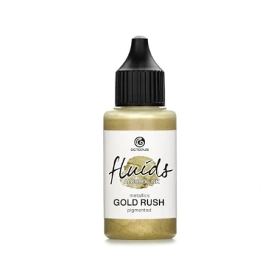 Abbildung von Octopus 30ml Fluids Alcohol Ink gold RUSH, Alkoholtinte für Fluid Art und Resin,