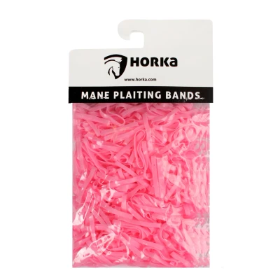 Abbildung von Horka Einflechtgummis Breit Rosa