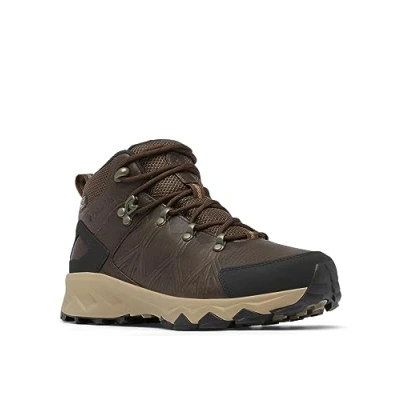 Abbildung von Columbia Peakfreak II Mid Outdry WP Leather wasserdichte Wanderstiefel für Damen, Braun (Cordovan x Black), 43 EU