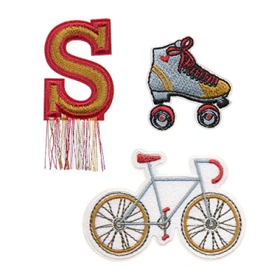 Abbildung von LÄSSIG Textilsticker selbstklebend, zum Aufbügeln/Textile Woven Sticker Stick on Bike