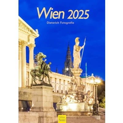 Abbildung von Edition Seidel Premium Kalender Wien 2025 Format DIN A3 Wandkalender Europa Österreich Niederösterreich Hauptstadt Metropole Dieterich Fotografie