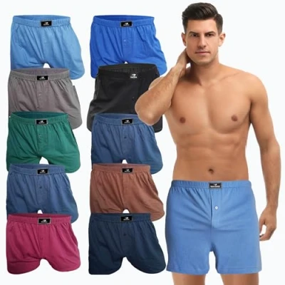 Abbildung von SGS 6 10 Pack Unterhosen Mann Herren Boxershorts Men (10.Stück, 5/M)