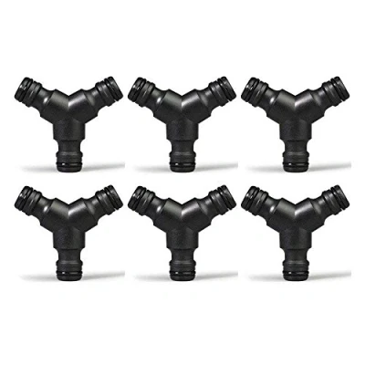 Abbildung von TOPWAYS® 6X Y Stück: Verbindungsstück zur Schlauchabzweigung, Schlauchteiler Plastisch Hose Splitter (3 Way) Abzweig Verbinder Schlauchabzweigung