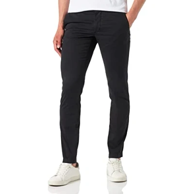 Abbildung von Tommy Hilfiger Herren Hose Bleecker TH Flex Satin Gmd Chino, Schwarz (Black), 33W / 29L