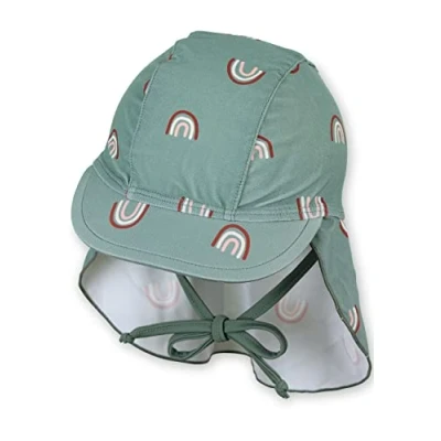 Abbildung von Sterntaler Unisex Kinder Schirmm. Nackenschutz Regenb. Bademütze, Grün, 47 EU