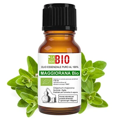 Abbildung von MajoranÖl Bio Ätherisches Öl 100% Reines 5 ml Aromatherapie Kosmetik Therapeutische Laborbio