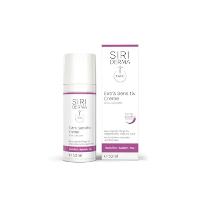 Abbildung von SIRIDERMA Extra Sensitiv Creme Basische Gesichtscreme für sensible, sehr trockene Haut Auch bei Neurodermitis, Psoriasis (ohne Parfum, 50 ml)