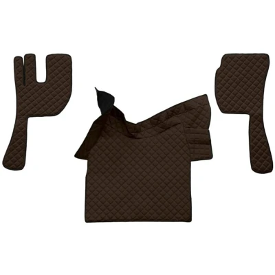 Abbildung von F CORE FL02 BROWN Fußmattensatz Eco Leder vorne 3 braun