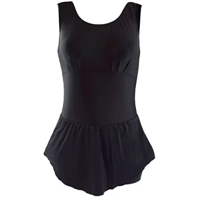 Abbildung von Splash About Schwimmanzug für Damen mit Rock und integriertem Inkontinenzschutz, Schwarz 12 14