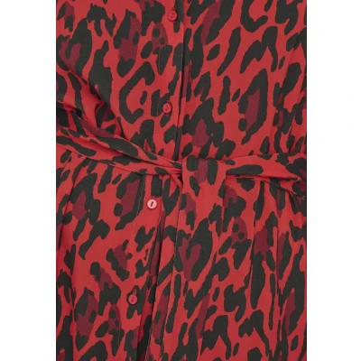 Abbildung von ONLY Carmakoma Carharmony MIDI Blusenkleid, Damen, Größe: 50, Poppy red