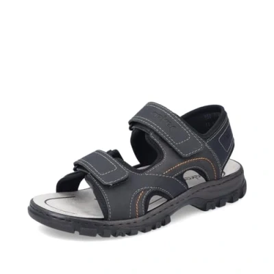 Abbildung von Rieker Herren Klassische Sandalen 25053, Männer Sandalen,Sommerschuhe,Freizeitschuhe,offene Schuhe,Strandschuhe,bequem,schwarz (00),45 EU / 10.5 UK