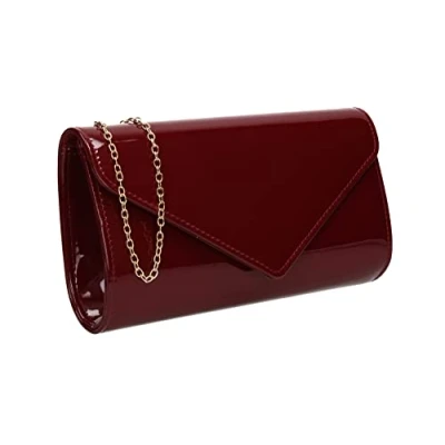 Abbildung von SwankySwans Damen Alisa Clutch Tasche, burgunderfarben