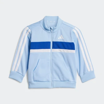 Abbildung von adidas Performance Seasonal Essentials Tiberio 3 Stripes Tricot Tracksuit Infant Unisex SET Trainingsanzug für Kinder, Größe: 62