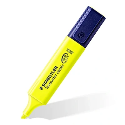 Abbildung von STAEDTLER Textsurfer Classic Textmarker für Inkjet Ausdrücke Strichbreite 2,5 4,7 mm 10 Stück gelb