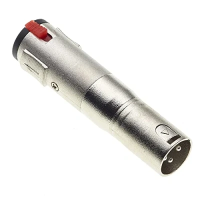 Abbildung von 6,35mm Klinkenbuchse 1/4&quot; Zoll Buchse auf 3 poligen XLR Stecker Adapter