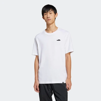 Abbildung von adidas Sportswear Lounge Slide Graphic Tshirt basic, Herren, Größe: XL, White