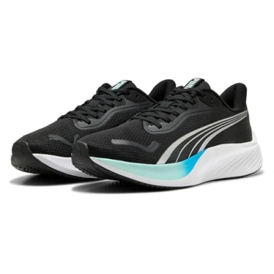 Abbildung von PUMA Unisex Pounce Lite Straßen Laufschuh, Black Mint Melt Speed Blue, 39 EU