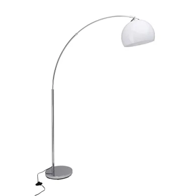 Abbildung von BRILLIANT Lampe Vessa Bogenstandleuchte 1, 7m chrom/weiß