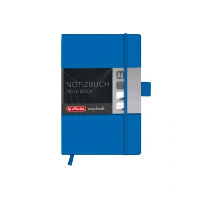 Abbildung von Herlitz 11369162 Notizbuch my.book Classic A6, 96 Blatt, kariert, blau