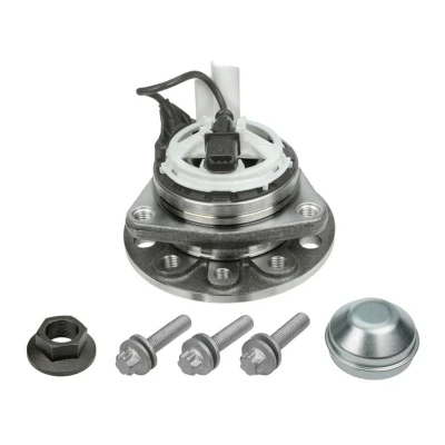 Abbildung von MEYLE 614 650 0005 Radlagersatz Vorderachse mit Anbaumaterial ORIGINAL Quality integriertem ABS Sensor, Radlager 137 Kugellager