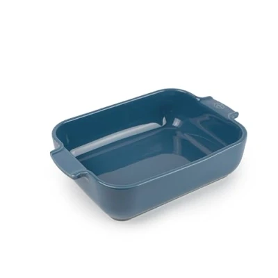 Abbildung von PEUGEOT Rechteckige Auflaufform aus Keramik 25 cm x 16,8 6,2 Fassungsvermögen: 1,4 L 10 Jahre Garantie französisches Know how Hellblauefarben