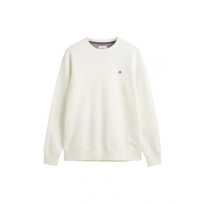Abbildung von GANT REG Shield Cneck Sweatshirt, Herren, Größe: Medium, Eggshell