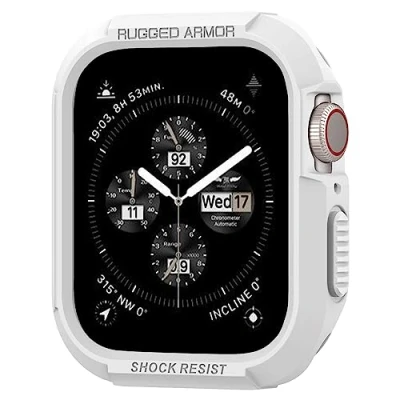 Abbildung von Rugged Armor Case Weiß für die Apple Watch 44 mm