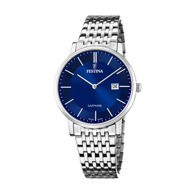 Abbildung von Festina Quarzuhr »Swiss Made Collection«, Armbanduhr, Herrenuhr, Damenuhr, Edelstahlband, Saphirglas, Swiss