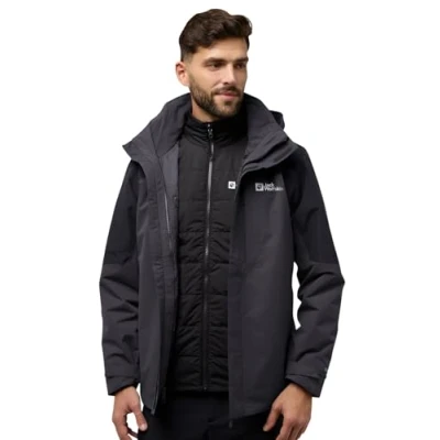 Abbildung von Jack Wolfskin Romberg 3IN1 Jacket Hardshelljacke, Herren, Größe: Medium, Phantom