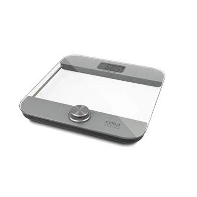 Abbildung von CASO Body Energy Ecostyle Design Personenwaage, Batterielose Nutzung, Körperwaage mit hochwertiger Ganzglas Oberfläche, bis 180 kg in 100 g Schritten