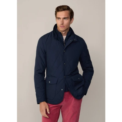 Abbildung von Hackett London Paddock Übergangsjacke, Herren, Größe: XXL, Midnight blue