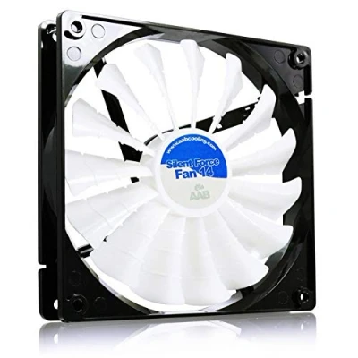 Abbildung von AABCOOLING Silent Force Fan 14 Leise und Efizient 140mm Gehäuselüfter mit 4 Anti Vibration Pads CPU Lüfter, Ventilator 12V, Kühlung, Kühler 8,6 dB(A), 100 m3/h