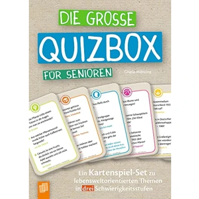 Abbildung von Die große Quizbox für Senioren: Ein Kartenspiel Set zu lebensweltorientierten Themen in drei Schwierigkeitsstufen